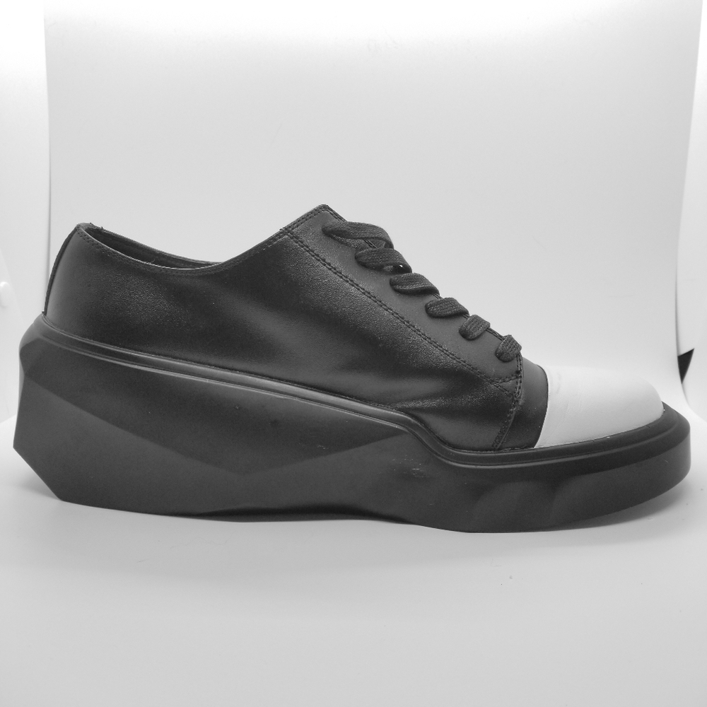Unknown Brand Tall Boxy Shole Faux Leather Sneaker